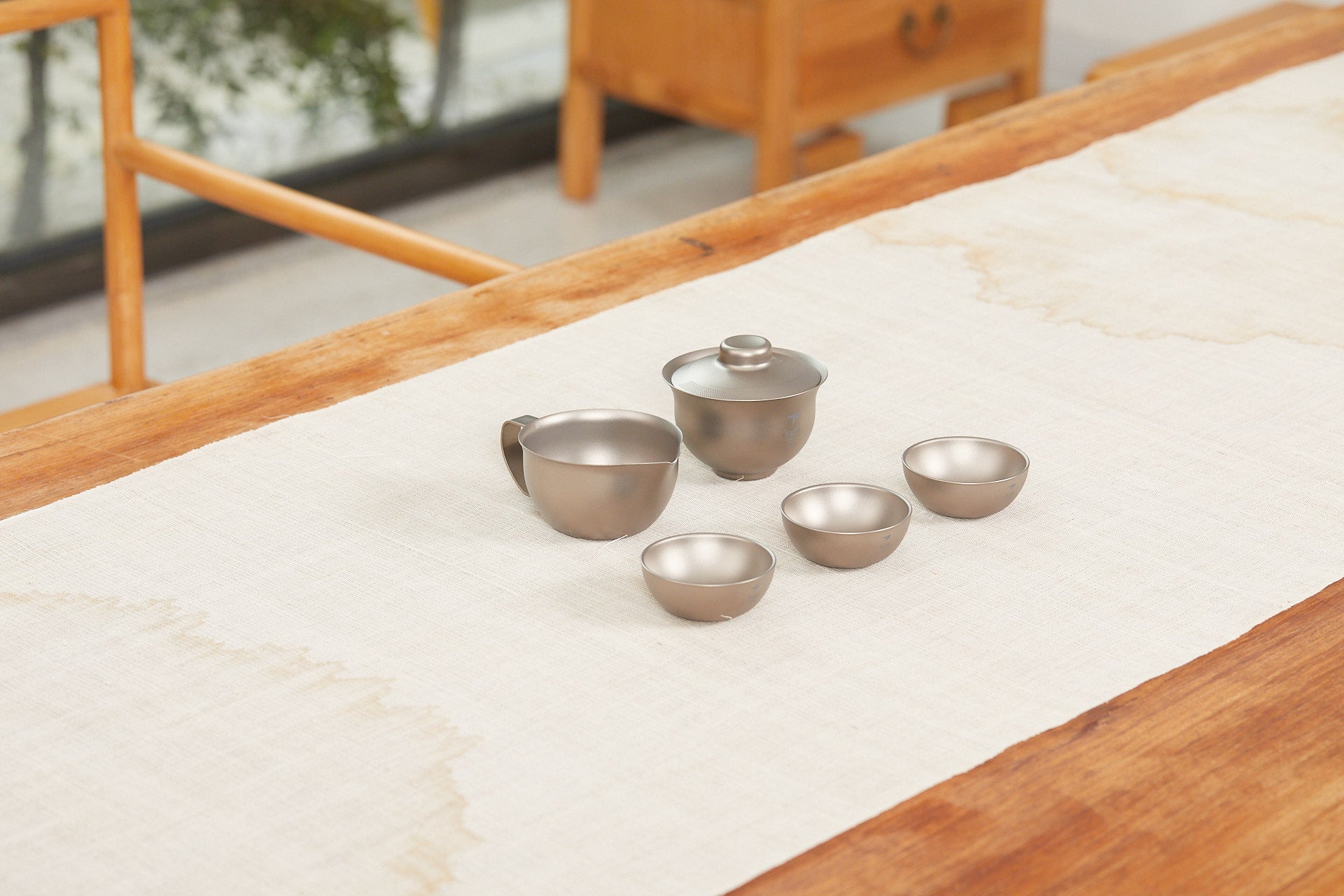 KEITH Titanium Ti3915 Titanium Tea Set