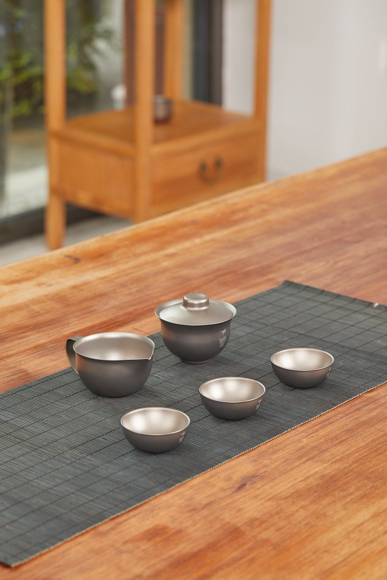 KEITH Titanium Ti3915 Titanium Tea Set