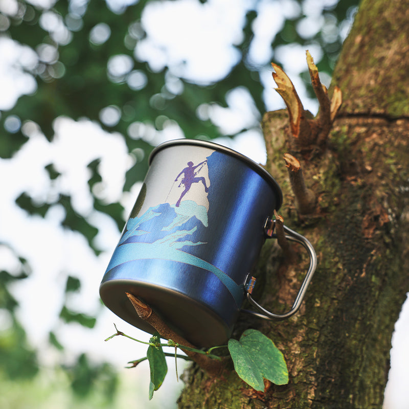 Keith Titanium Artistry Collection: Artisan Bottle and Mug Series (Ti3538 Artisan Mug (Brave Ascent))