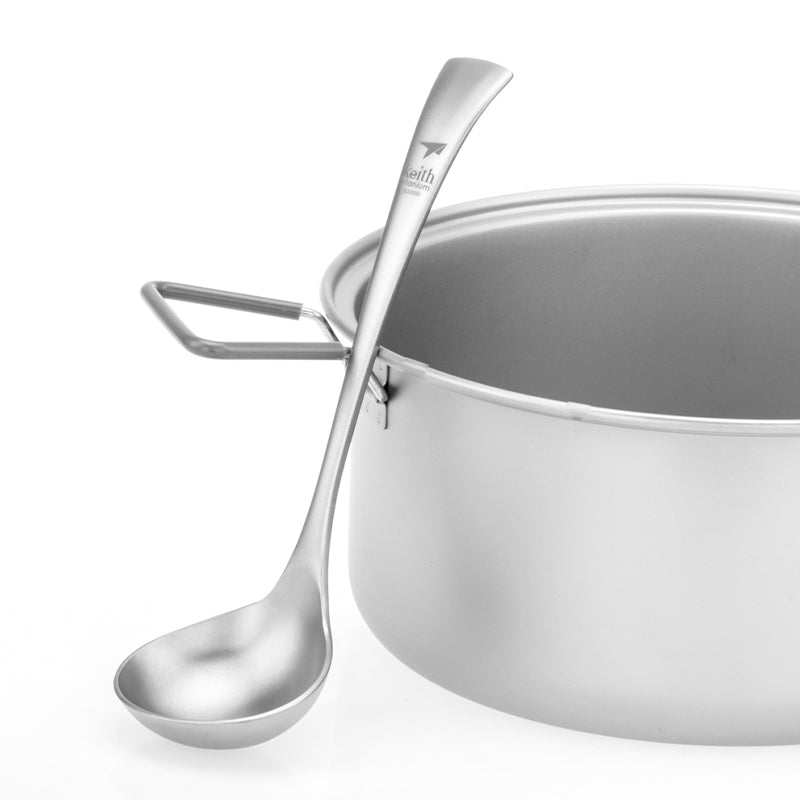 KEITH Titanium Ti8706 Long Handle Soup Spoon