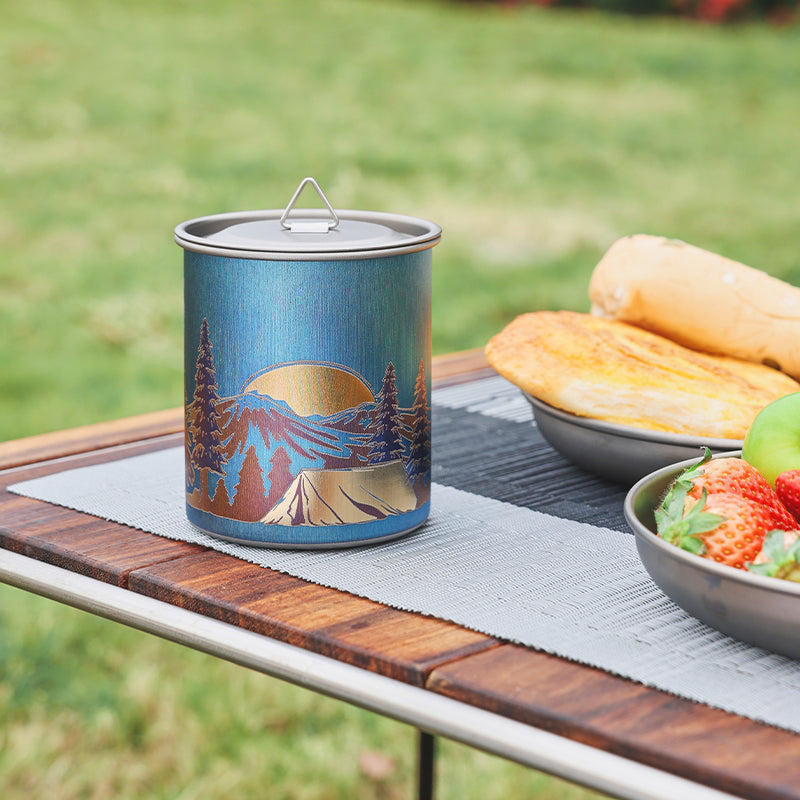 Currently unavailab| Keith Titanium Artistry Collection: Artisan Bottle and Mug Series (Ti3536 Artisan Mug (Wild Camp))