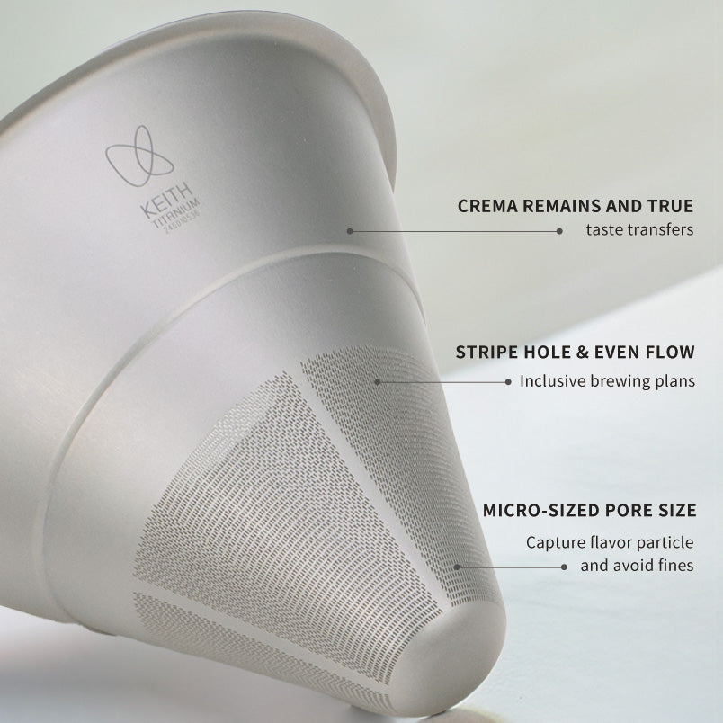 KEITH Titanium Ti3612 Titanium Pour-over Kit