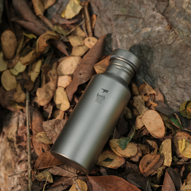 Keith Titanium Ti3030 Plastic-Free Sport Bottle -13.5 fl oz