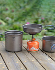 KEITH Titanium Ti6014 3-Piece Pot and Pan Cook Set - 2400ml