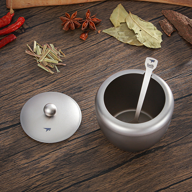 KEITH Titanium Ti8531 Condiment Jar - 7.4 oz