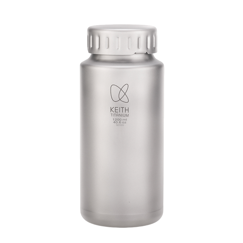 KEITH TITANIUM Ti3036 Plastic-Free Bottle with Leakproof, Quick and Secure Bayonet-type Cap Mount - 40.6 fl oz