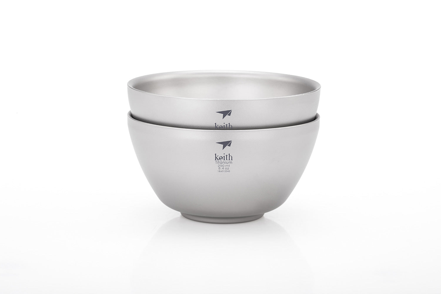 KEITH Titanium Ti5352 Double-Wall Insulated Bowl, 250ml | Plastic-Free and Eco-Friendly