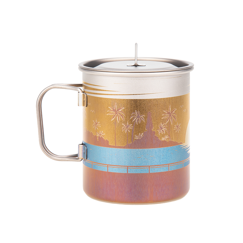 Keith Titanium Artistry Collection: Artisan Bottle and Mug Series (Ti3532 Artisan Mug (Sunset Glow))