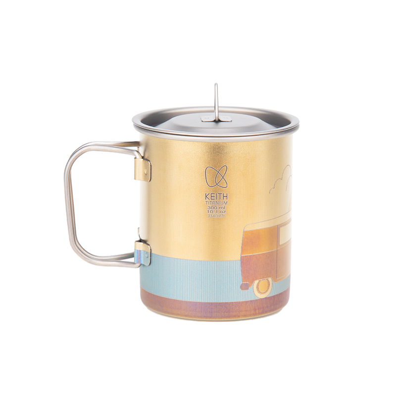 Keith Titanium Artistry Collection: Artisan Bottle and Mug Series (Ti3533 Artisan Mug (An Unplanned Trip))