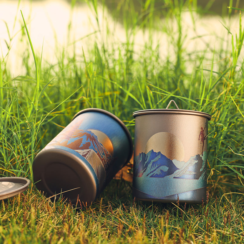 Currently unavailab| Keith Titanium Artistry Collection: Artisan Bottle and Mug Series (Ti3536 Artisan Mug (Wild Camp))