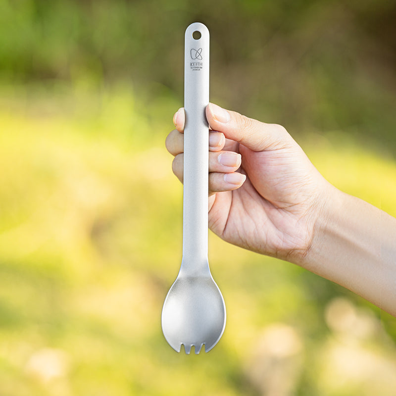 KEITH Titanium Ti5319 Long Handle Spork