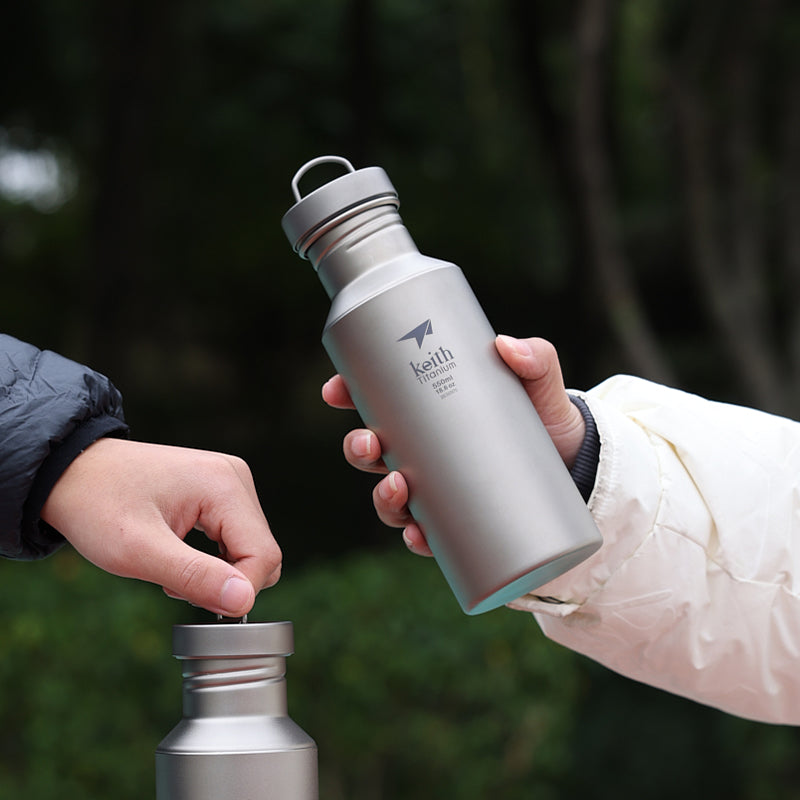 Keith Titanium Ti3030 Plastic-Free Sport Bottle -13.5 fl oz
