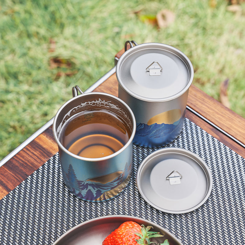 Keith Titanium Artistry Collection: Artisan Bottle and Mug Series (Ti3538 Artisan Mug (Brave Ascent))
