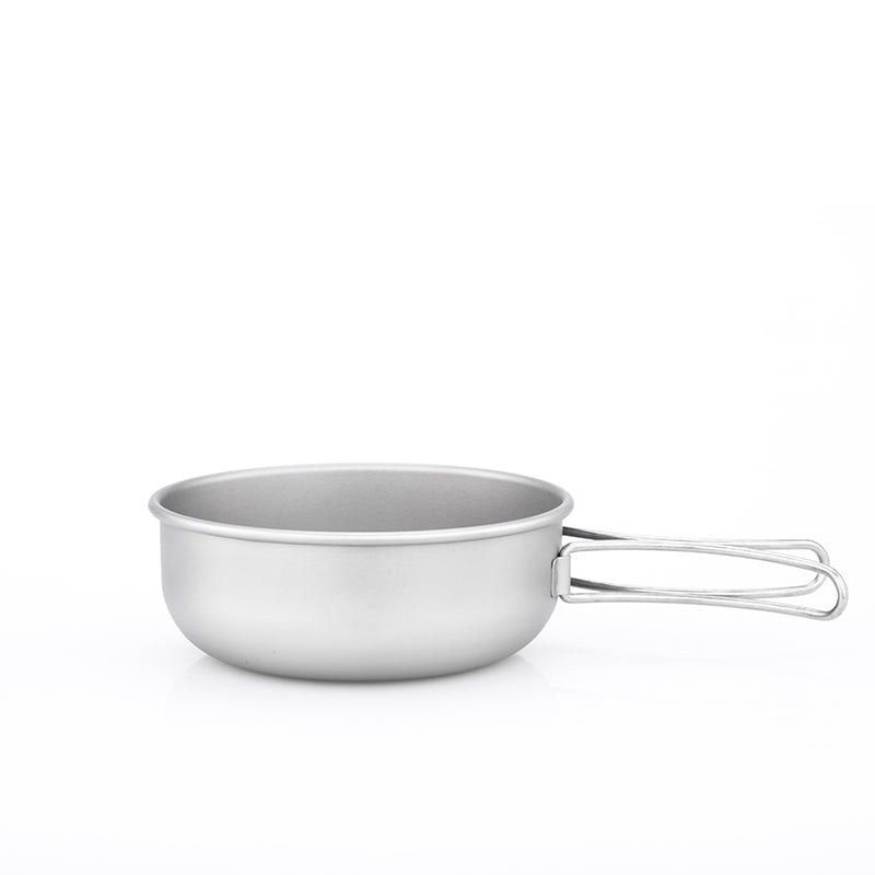 KEITH Titanium Ti5324 Single-Wall Bowl with Folding Handle - 13.5 fl oz