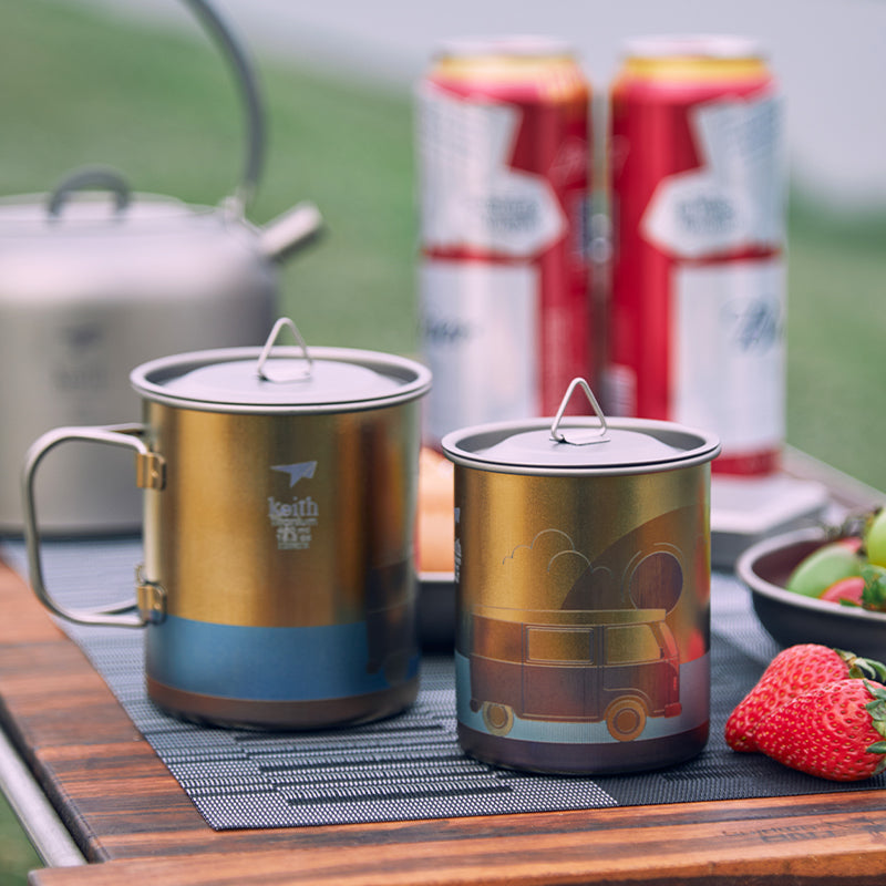 Keith Titanium Artistry Collection: Artisan Bottle and Mug Series (Ti3533 Artisan Mug (An Unplanned Trip))