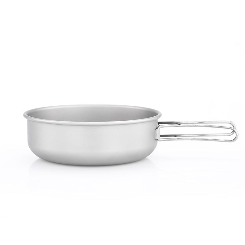 KEITH Titanium Ti5326 Single-Wall Bowl with Folding Handle - 20.3 fl oz
