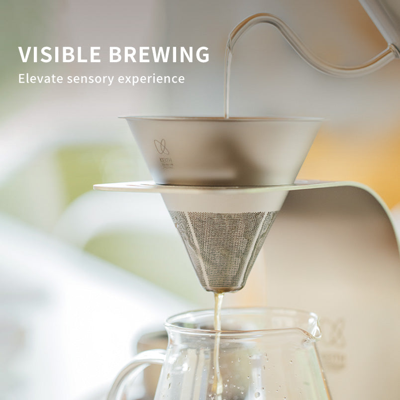 KEITH Titanium Ti3612 Titanium Pour-over Kit