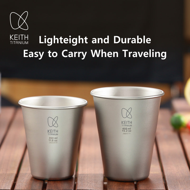 KEITH Titanium Ti9002 Titanium Beer Cup