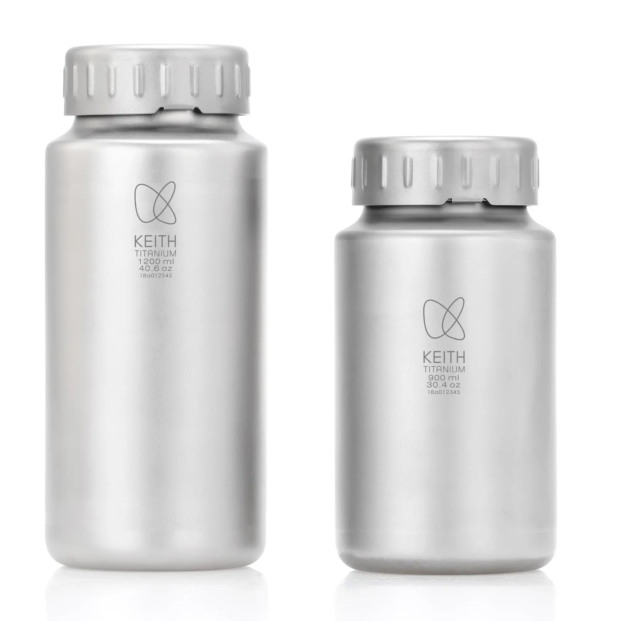 KEITH チタンバヨネットキャップボトル（スリーブ付き）、1.2L (40.6
