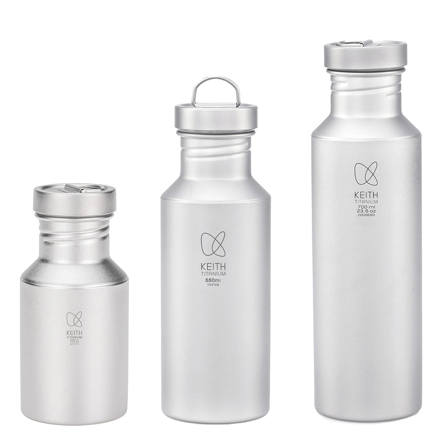 KEITH Titanium Sport Bottle with Sleeve
