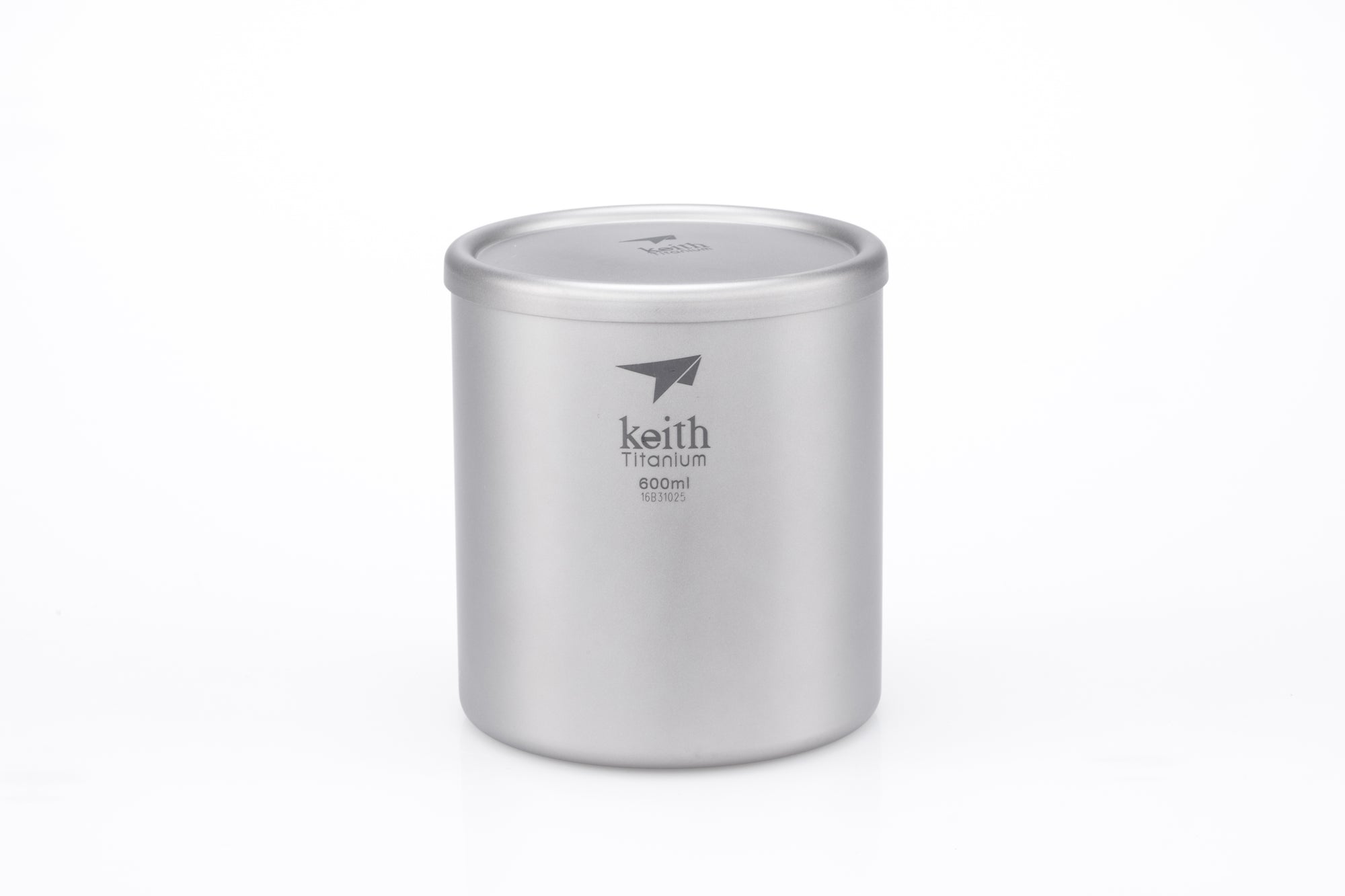 KEITH Titanium Ti3307 Double-Wall Mug with Lid - 600ml