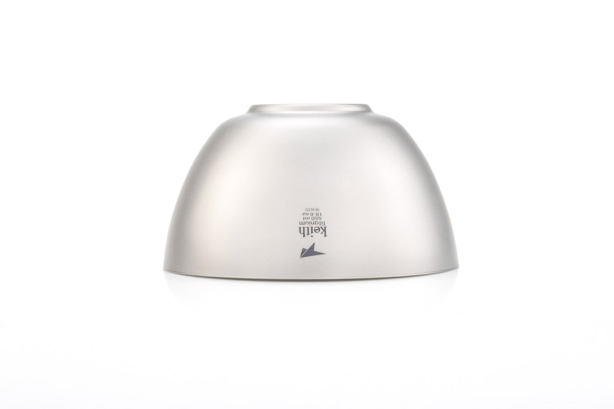 KEITH Titanium Ti5354 Double-Wall Insulated Bowl, 550ml | Plastic-Free and Eco-Friendly