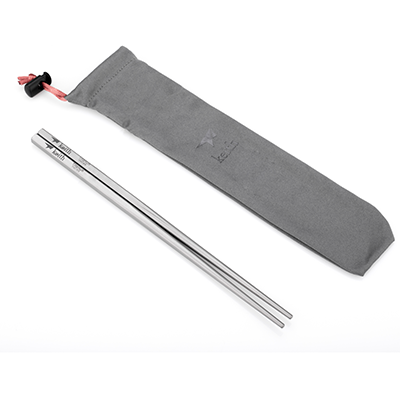 KEITH Titanium Ti5633 Titanium Solid Square Handle Chopsticks