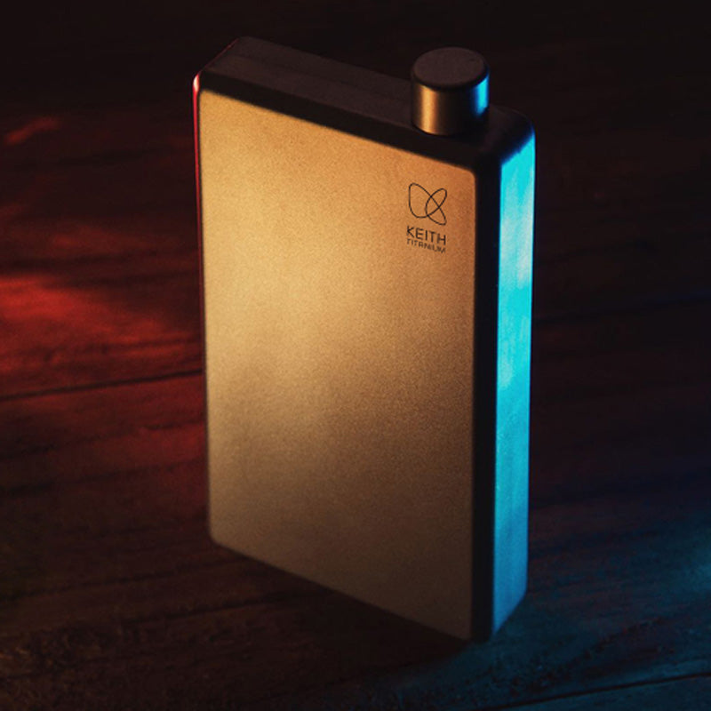 KEITH Titanium Ti9306 Pocket Flask with Funnel - 4.0 fl oz