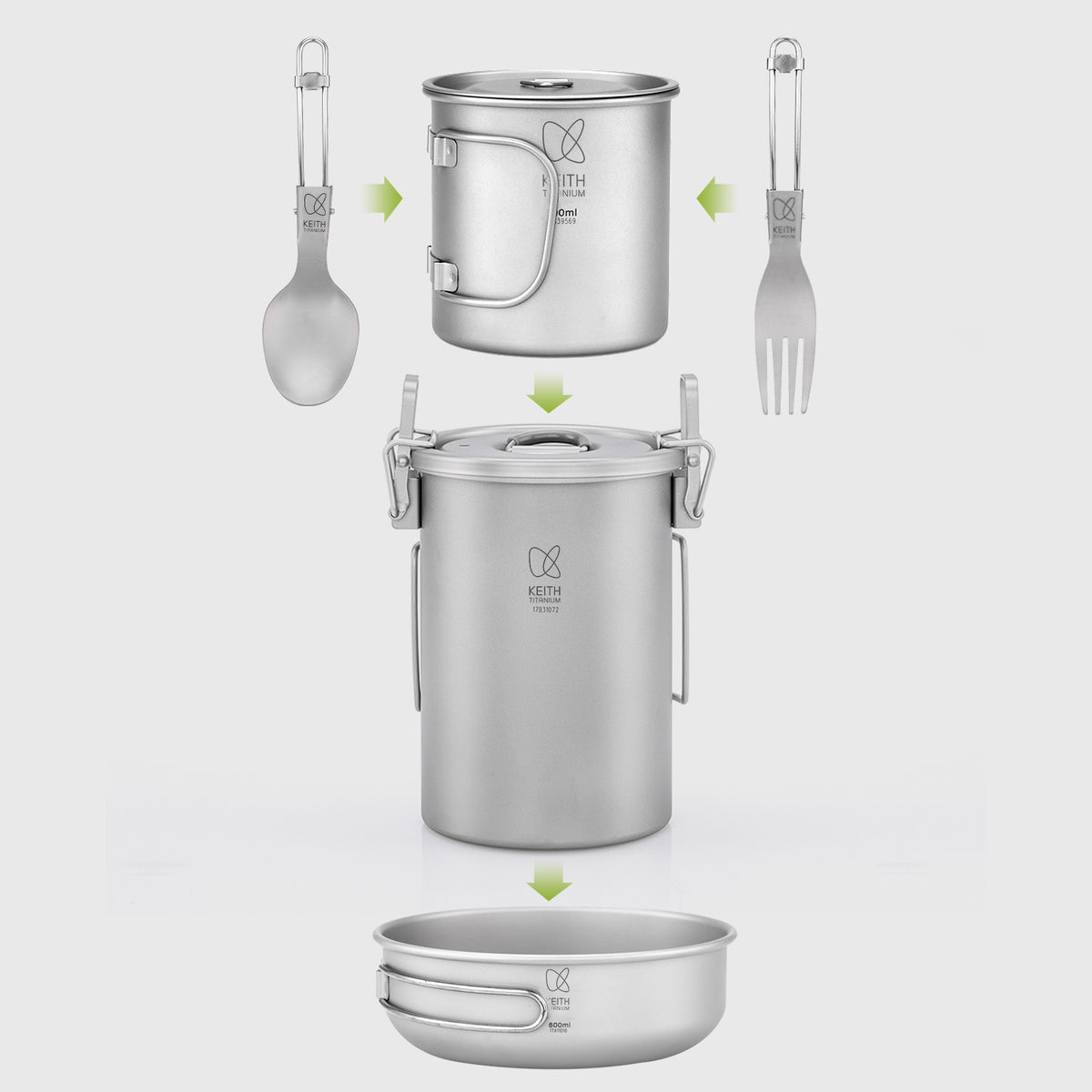 KEITH Titanium Cooker Combo Ti6063