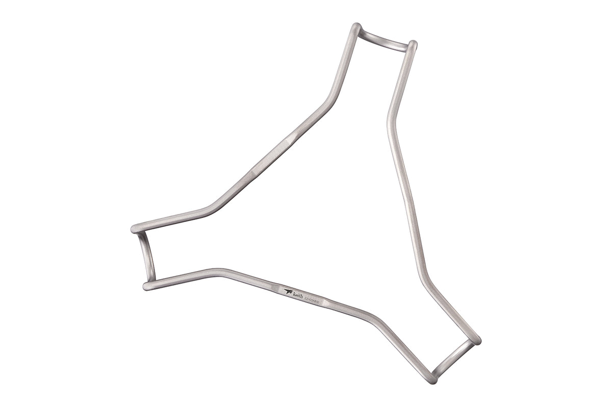 Keith Titanium Ti8732 high tri-leg steaming rack on a white background