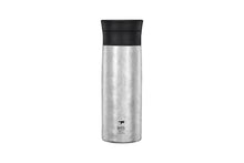 Keith Titanium Ti3132 hammered vacuum bottle with black lid on a white background