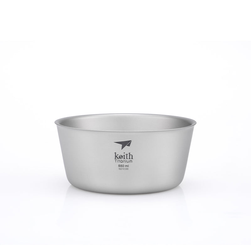 白背景のKEITH Titanium Ti5322 550ml断熱ボウル