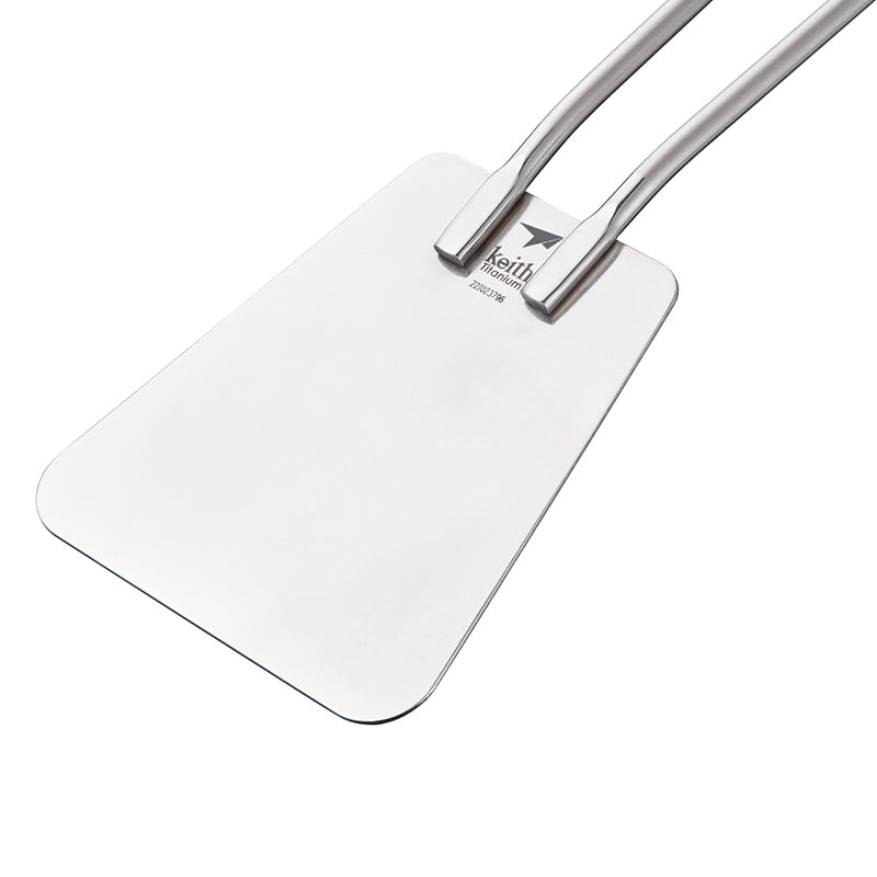 Close-up of the blade on the Keith Titanium Ti2208 ultralight spatula