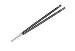 KEITH Titanium TPVG Hollow Round Chopsticks in Black - Ti5662