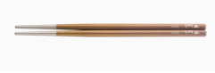 KEITH Titanium TPVG Hollow Round Chopsticks in Gold - Ti5663