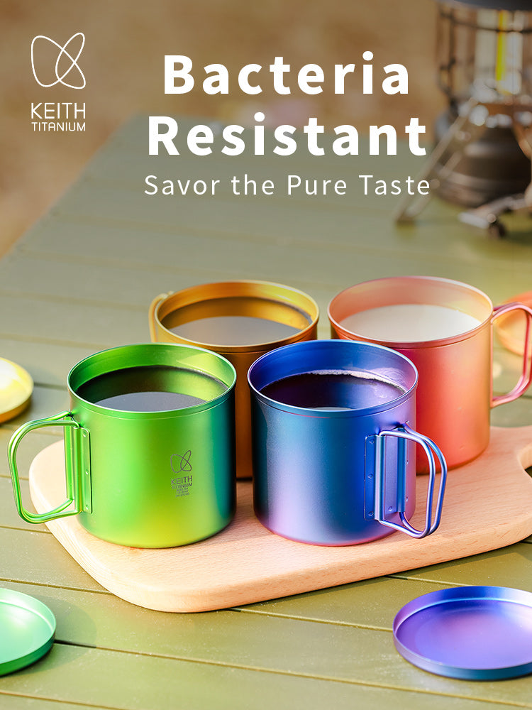 KEITH Titanium Radiant Spectrum Cups with handle