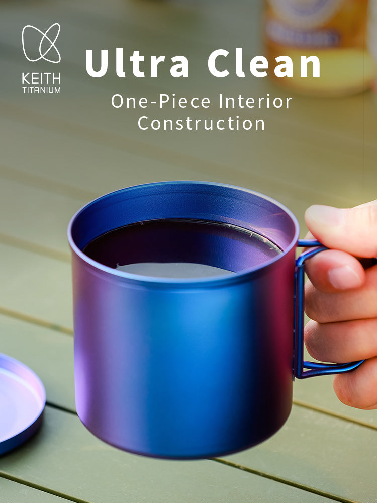 KEITH Titanium Radiant Spectrum Cups with handle