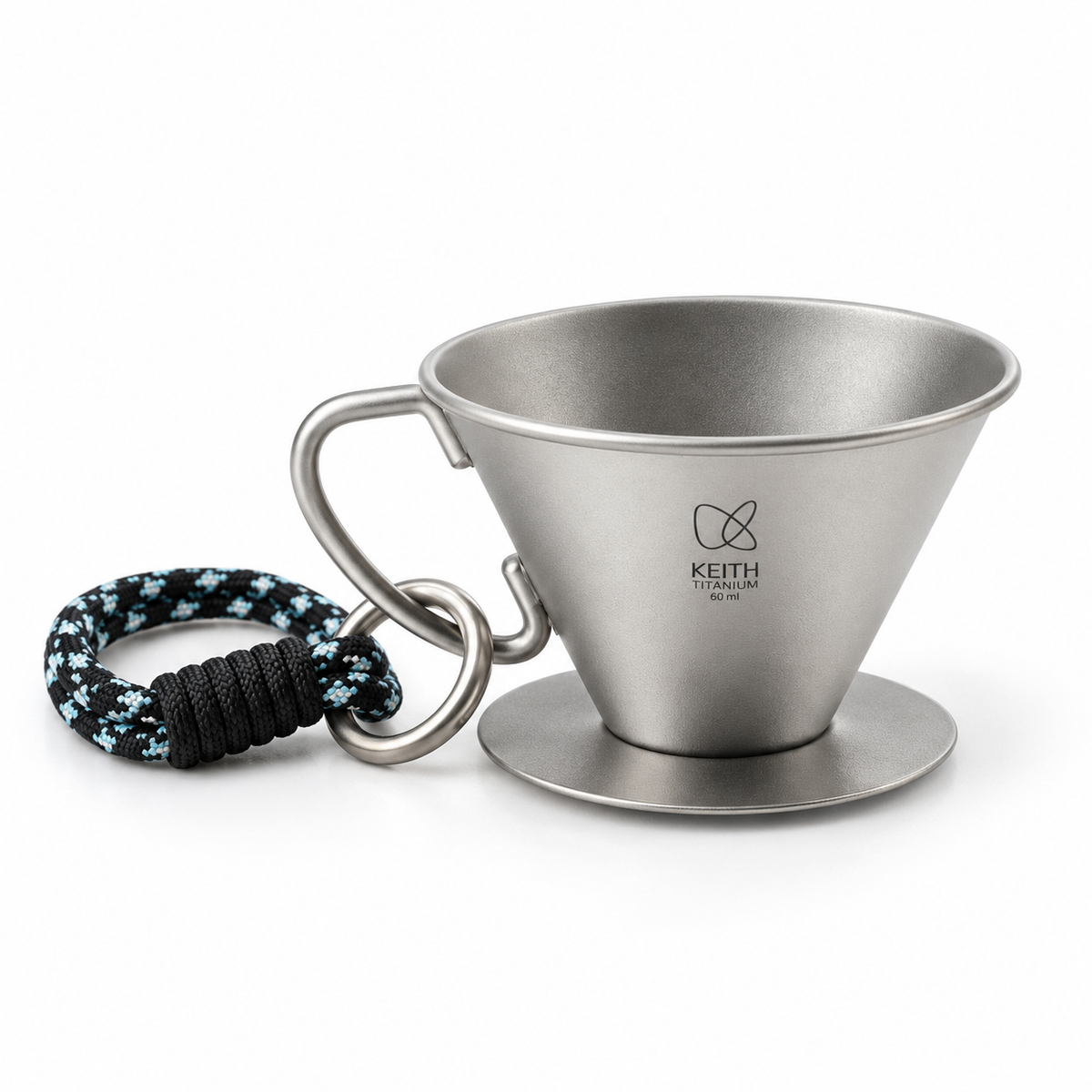KEITH Titanium Tasting Cup with Carry Cord, 60 mL - Ti3693