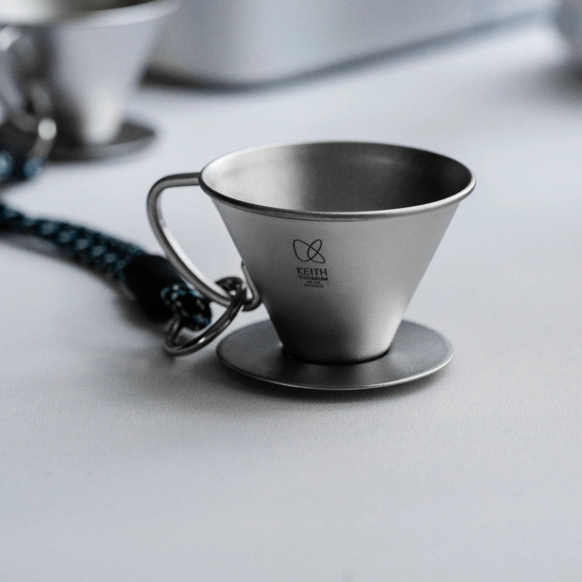 KEITH Titanium Tasting Cup with Carry Cord, 60 mL - Ti3693