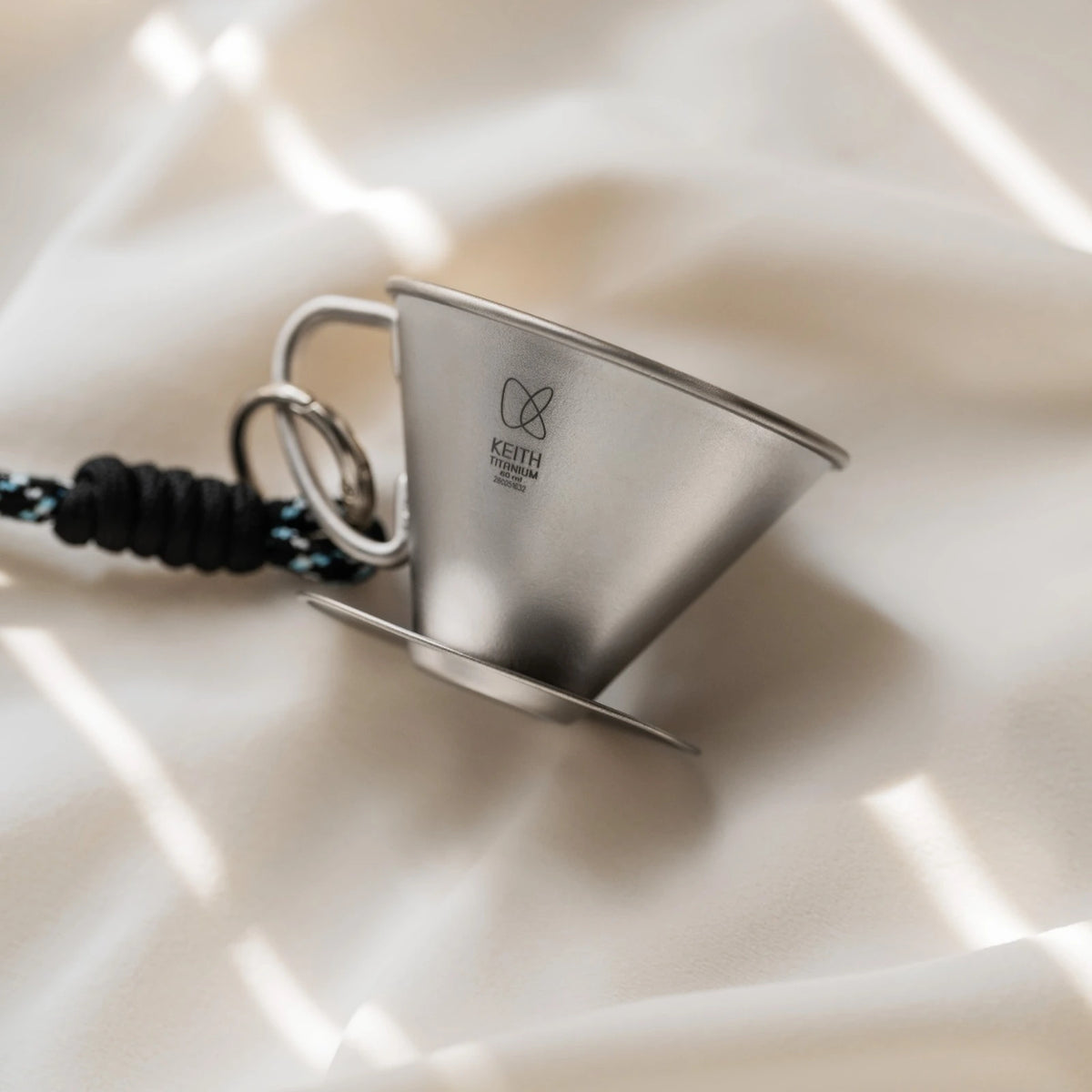 KEITH Titanium Tasting Cup with Carry Cord, 60 mL - Ti3693