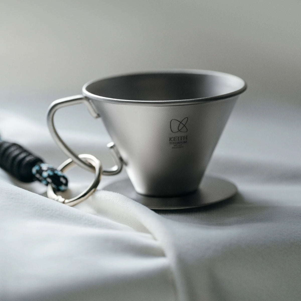 KEITH Titanium Tasting Cup with Carry Cord, 60 mL - Ti3693