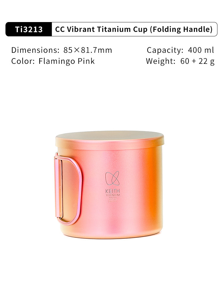 KEITH Titanium Radiant Spectrum Cups with handle