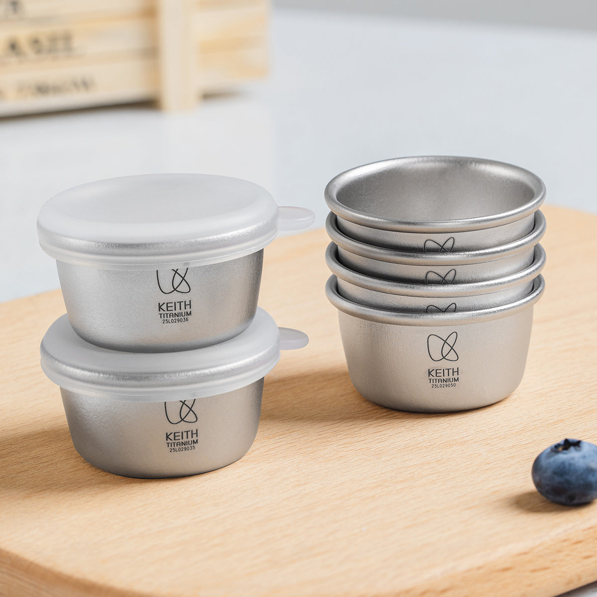 KEITH Titanium Ti1161 Titanium mini container (4pieces)