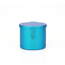 Keith Titanium jade cyan radiant spectrum cup with lid on a white background