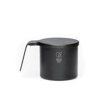 Keith Titanium Ti3260 dark black colorful cup 2.0 with lid on a white background