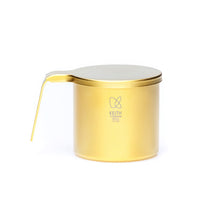 Keith Titanium Ti3261 gilt gold colorful cup 2.0 with lid on a white background