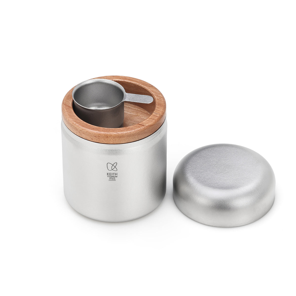 KEITH Titanium Ti3621 Coffee Titanium Canister