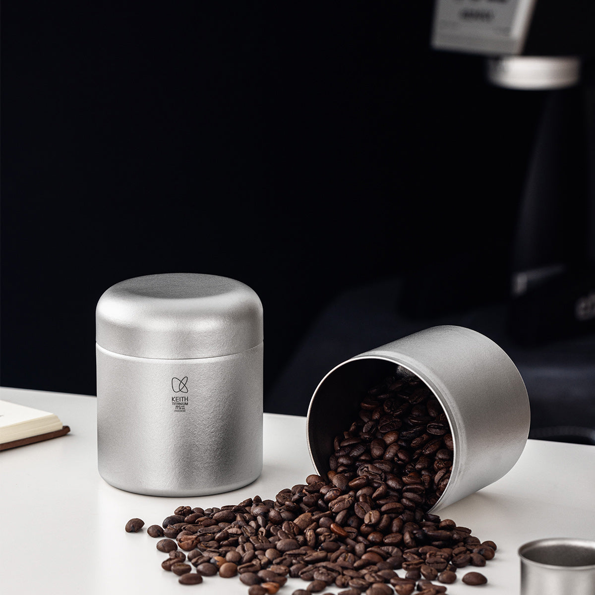 KEITH Titanium Ti3621 Coffee Titanium Canister