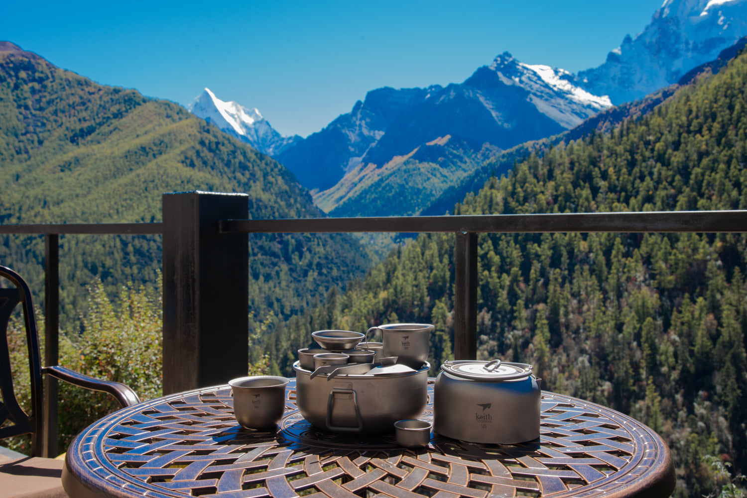 KEITH Titanium Ti3900 Titanium Tea Set