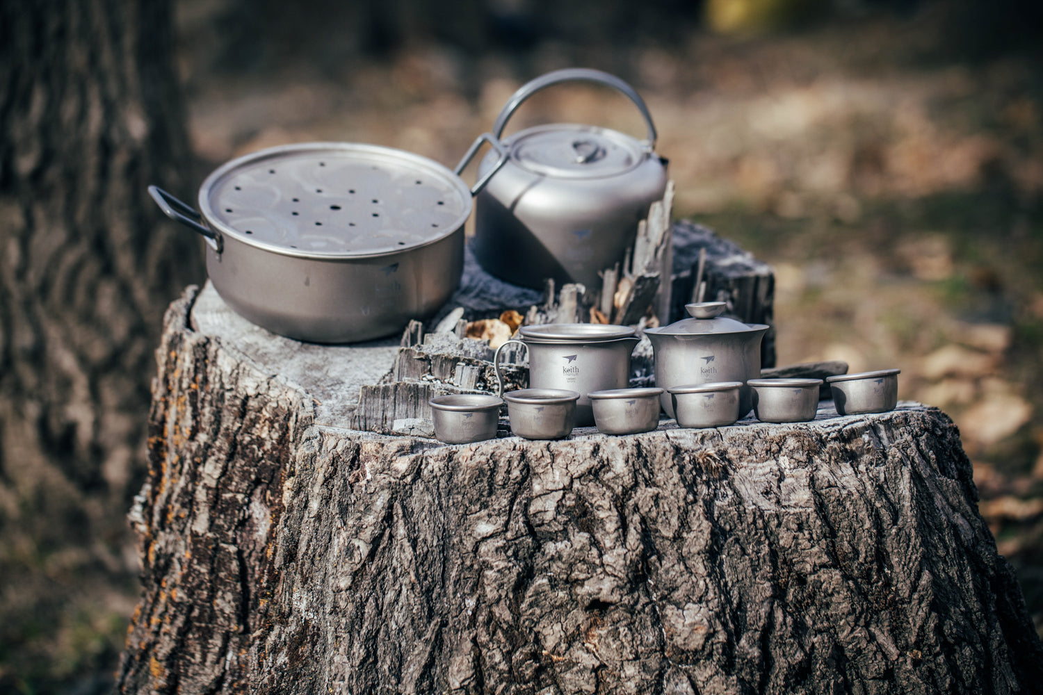 KEITH Titanium Ti3900 Titanium Tea Set